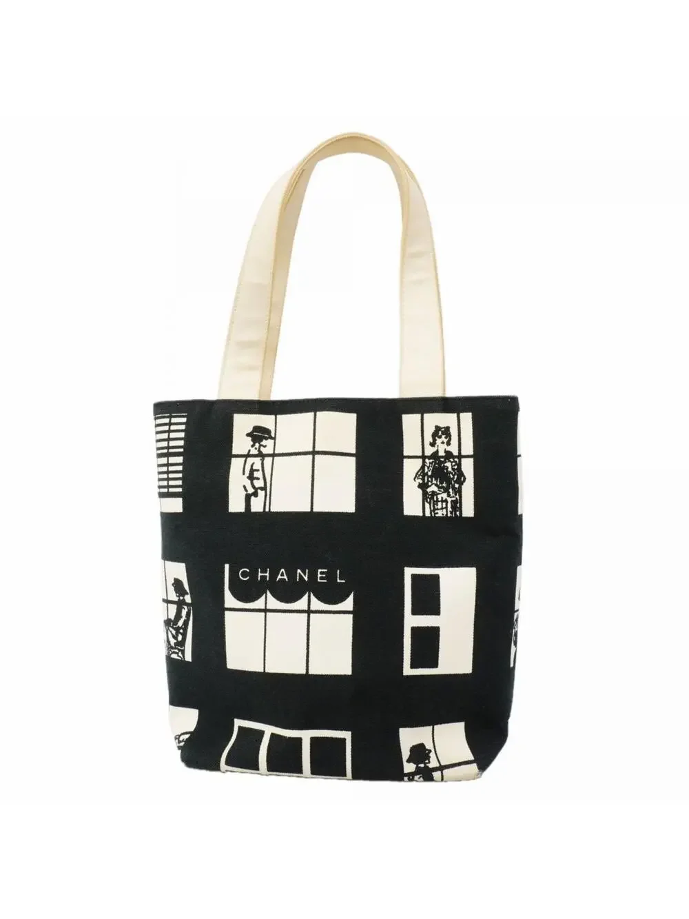 Chanel Coco Window Tote Printed Canvas #286909C69B